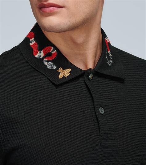 gucci snake shirt|gucci polo snake collar.